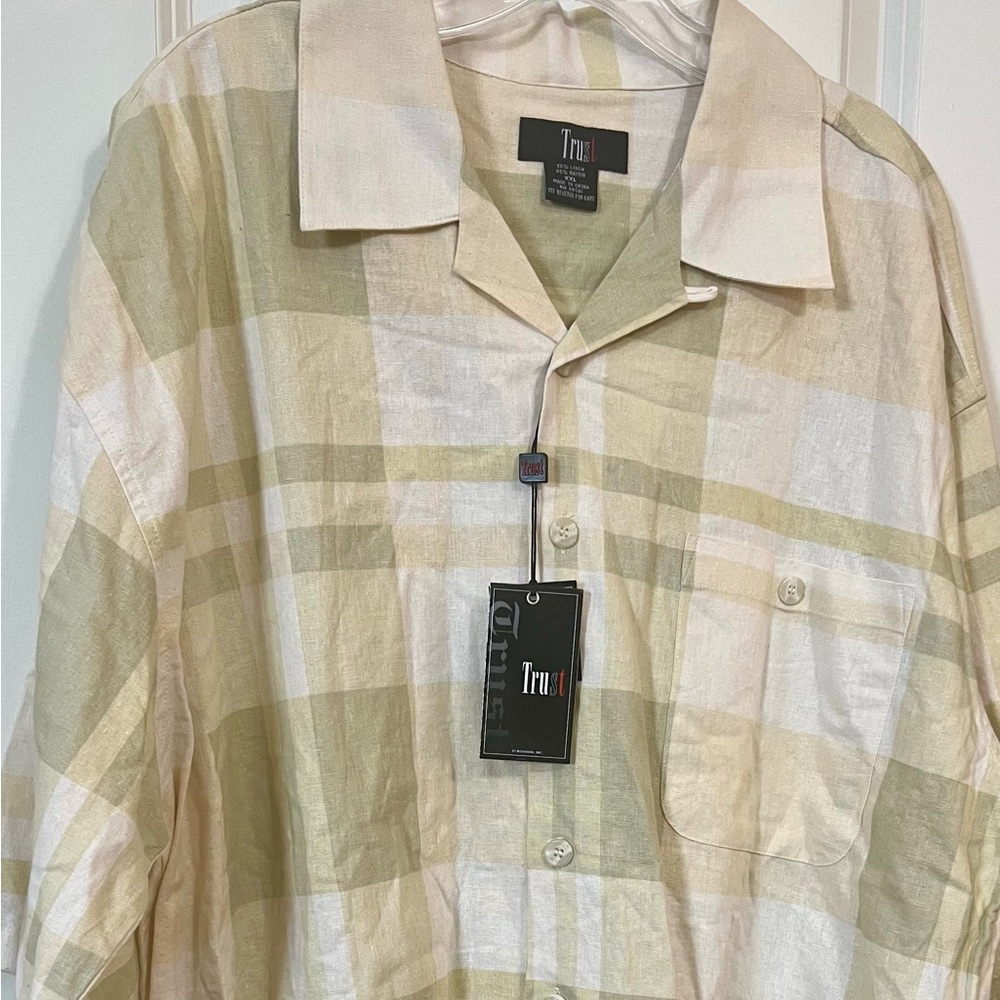 Plaid Button-Up Shirt